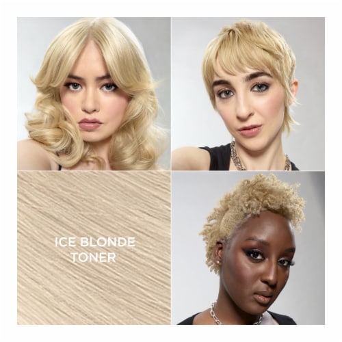 LOreal Paris Feria Long-Lasting Anti Brass Power Hair Toner, Ammonia Free Demi Permanent Hair Color, Ice Blonde Hair Toner_img_1