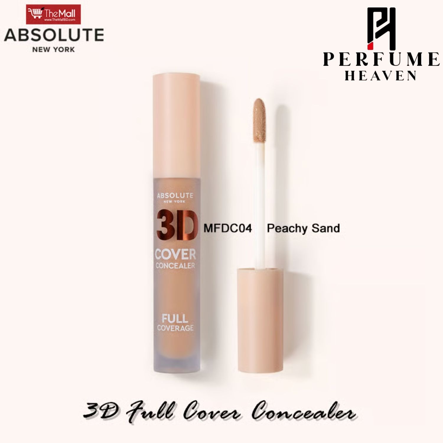 Absolute New York 3D Full Cover Concealer 5.5ml - MFDC04 Peachy Sand_img_0