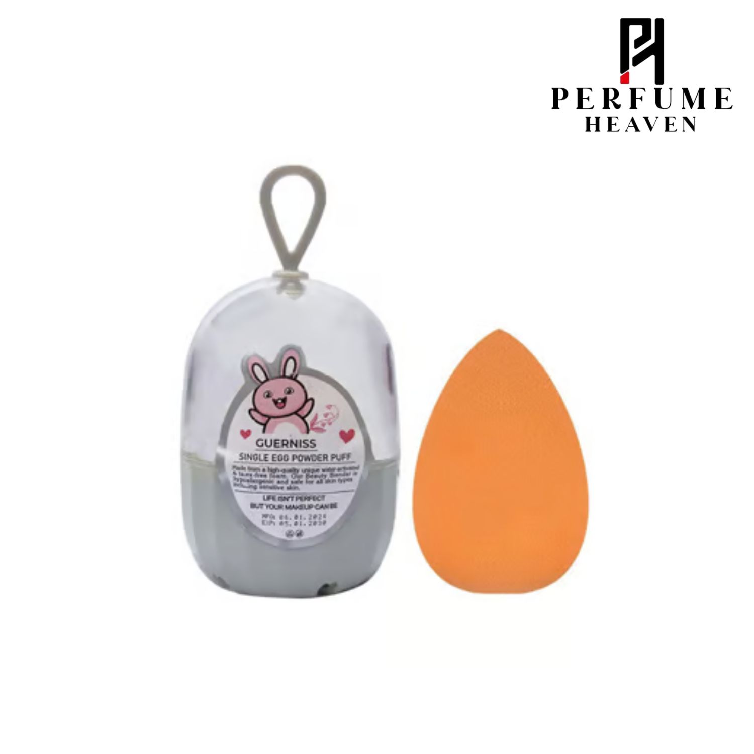 Guerniss Single Egg Powder Puff Tear Drop - Orange