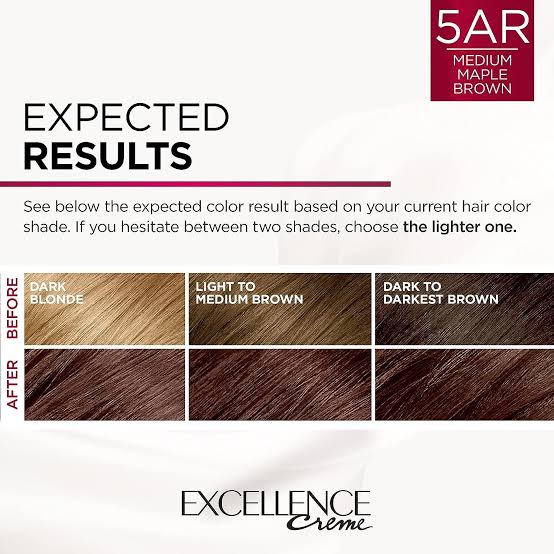 L'Oreal Hair Colour Excellence 5AR Medium Maple Brown_img_1