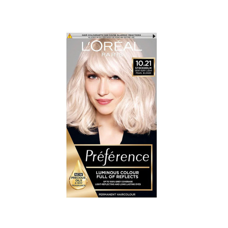 L'Oreal Preference 10.21 Stockholm Very Very Light Pearl Blonde Permanent Hair Dye_img_1