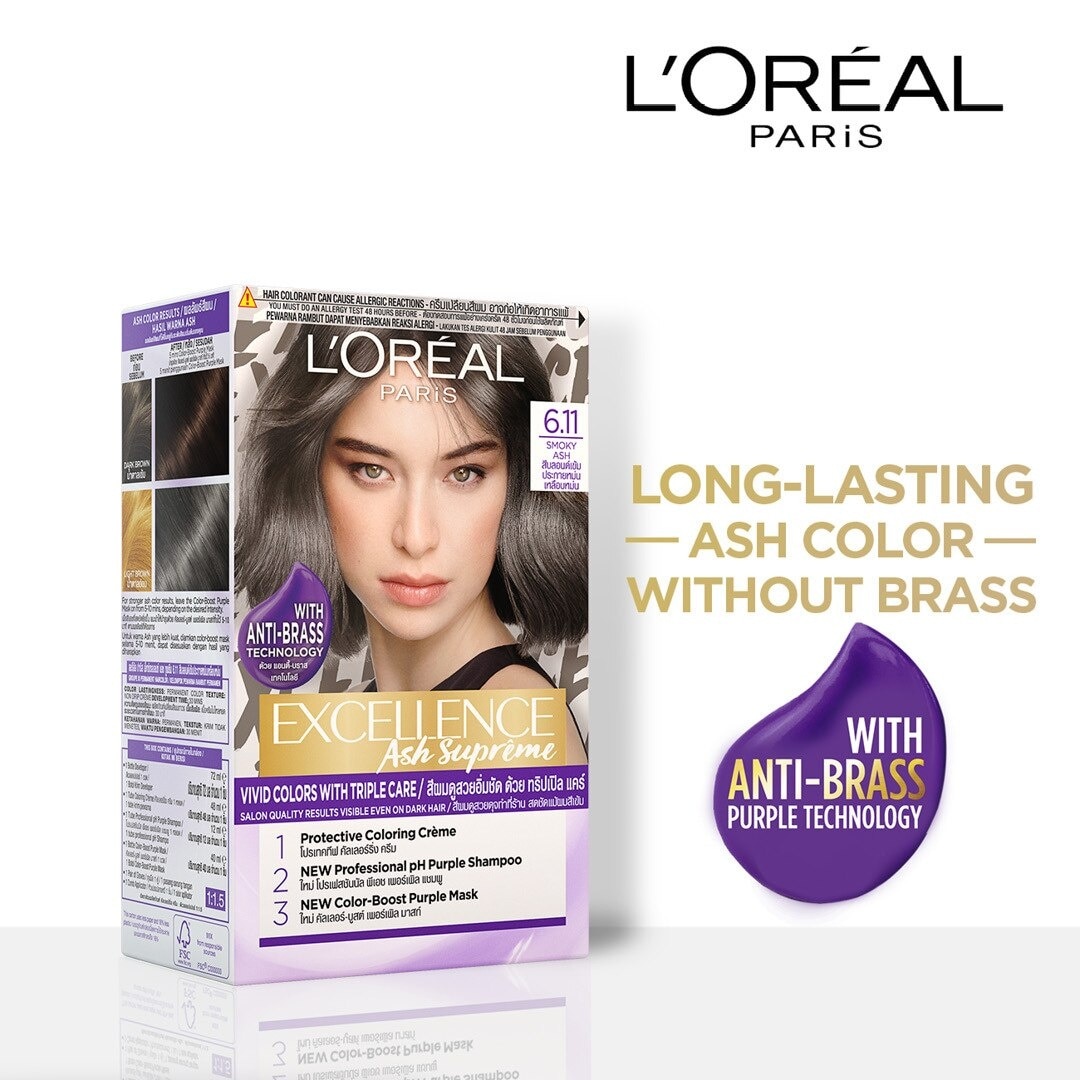Loreal Excellence Ash Supreme 6.11 Smoky Ash_img_0