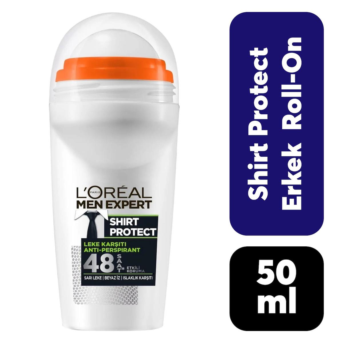 L'Oréal ParisL'Oréal Paris Men Expert 48H Shirt Protect Anti-Perspirant Roll On Deodorant 50ml (UK)