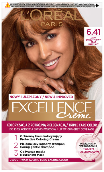 Loreal Paris Excellence Creme Hair Color - 6.41 Light Amber Brown_img_0