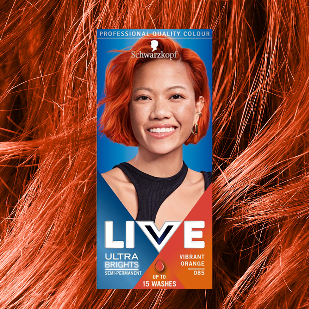 Schwarzkopf LIVE Ultra Brights Vibrant Orange Semi-Permanent Hair Dye 085_img_1