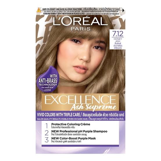 Loreal Excellence Ash Supreme Hair Color - 7.12 Honey Ash_img_3