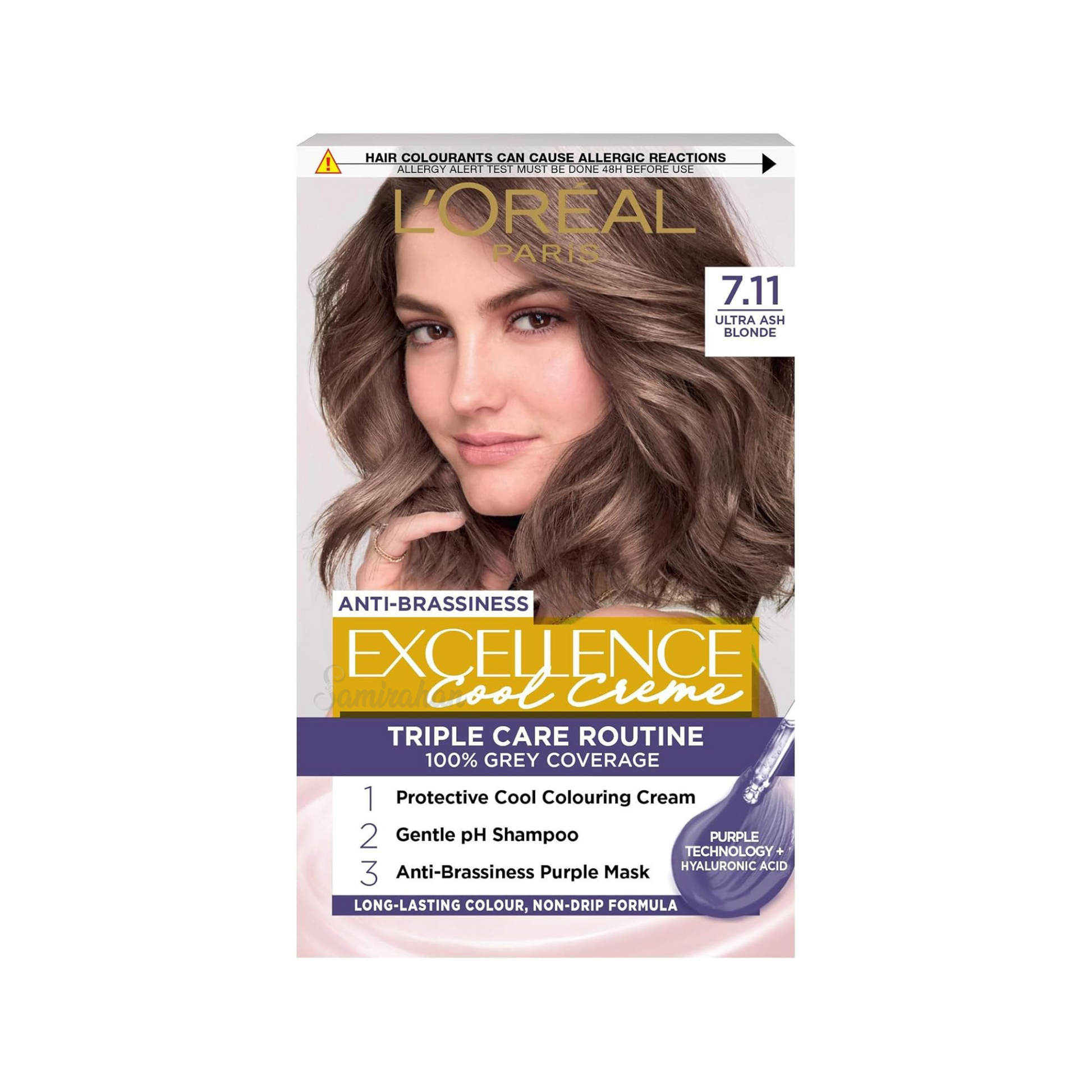 L'oreal Paris Excellence Cool Creme 7.11 Ultra Ash Blonde_img_3