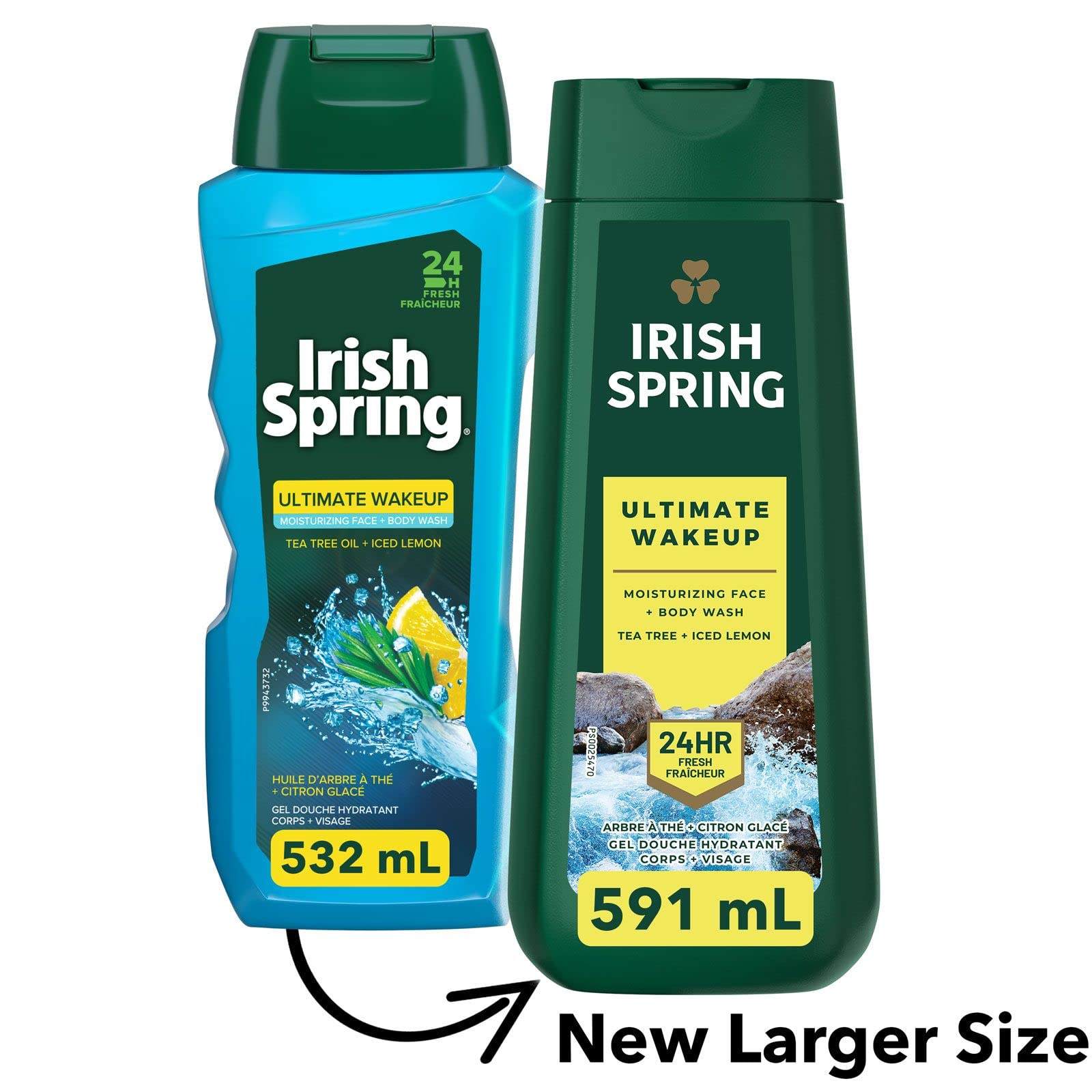 Irish Spring Ultimate Wakeup Moisturizing Face + Body Wash 591ml_img_1
