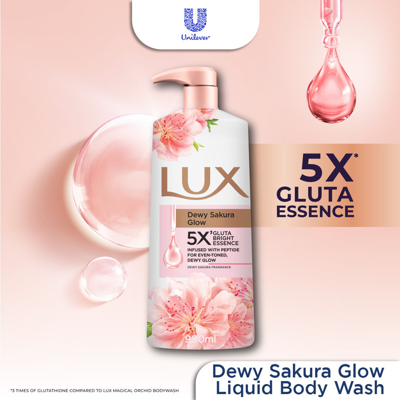 LUX Body Wash Dewy Glow Sakura Fragrance 900ml