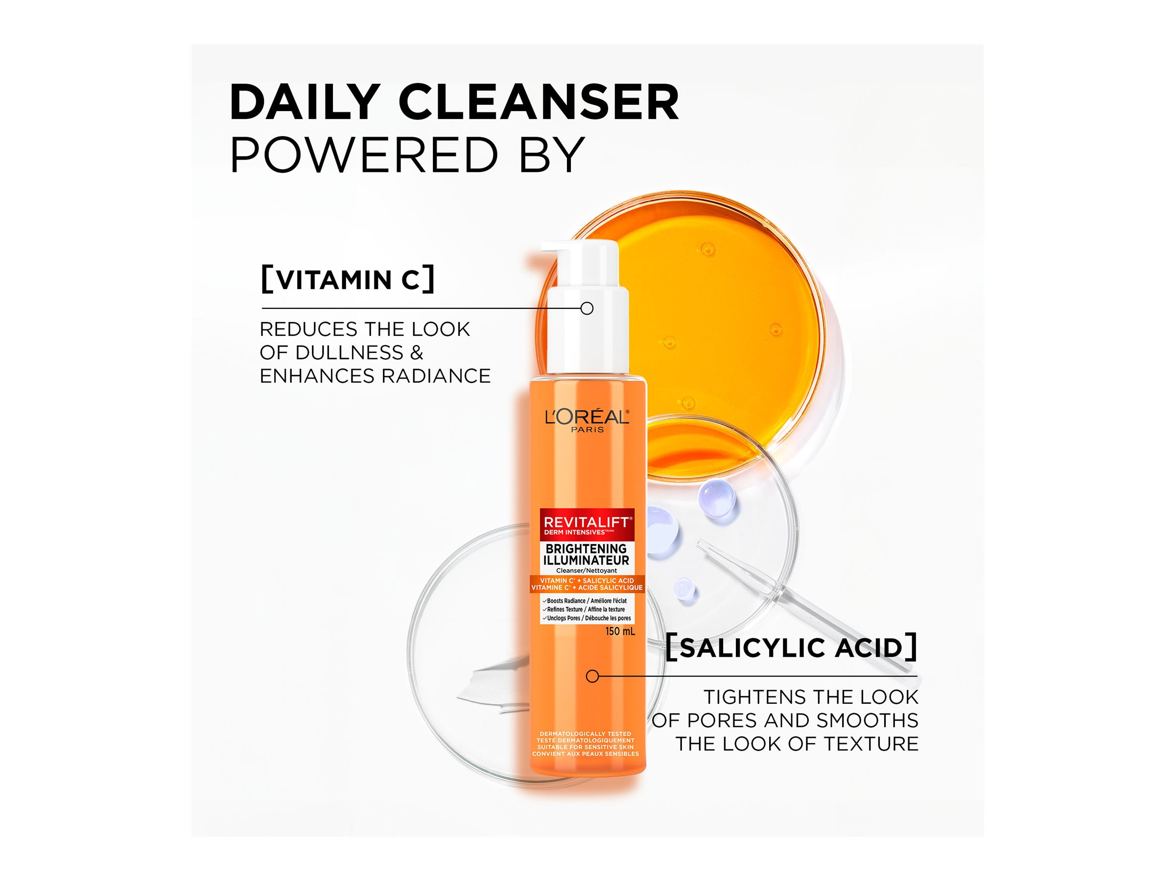 L'Oréal Paris Revitalift Brightening Cleanser with Vitamin C & Salicylic Acid 150ml_img_0