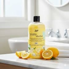 Boots Yuzu Sherbet Shower Gel, Bubble Bath & Shampoo 500ml_img_1