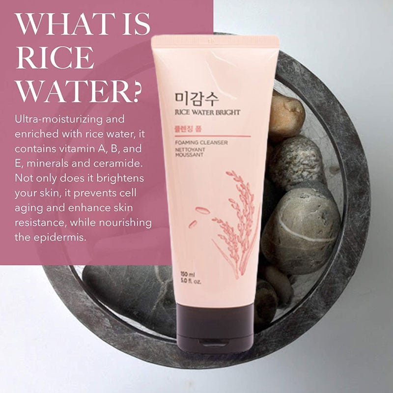 The Face Shop Rice Water Bright Foaming Cleanser 150ml_img_1