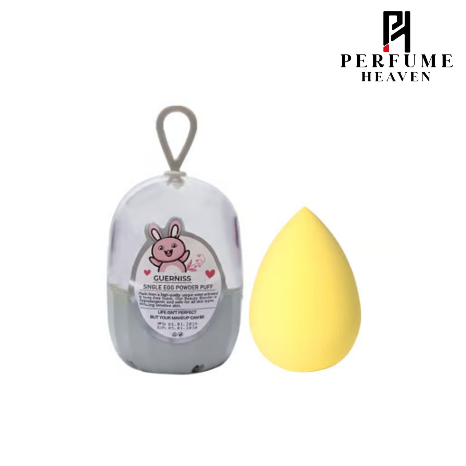Guerniss Single Egg Powder Puff Tear Drop - Yellow