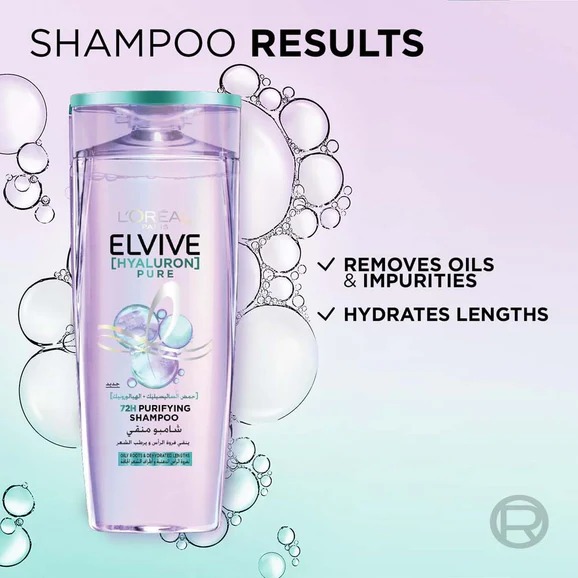 L'Oreal Paris Elvive Hyaluron Pure Purifying Shampoo_img_1