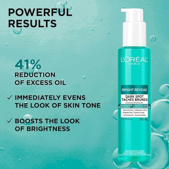 L'Oréal Paris Bright Reveal Spot Fading Serum-In-Cleanser with Niacinamide and Salicylic Acid 150ml_img_0