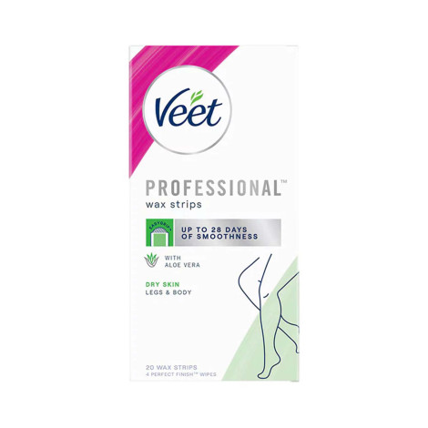 Veet Professional Legs & Body With Aloe Vera 20 Wax Strips_img_0