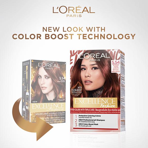 Loreal Paris Excellence Fashion Hair Color 5.54 Intense Warm Auburn_img_3