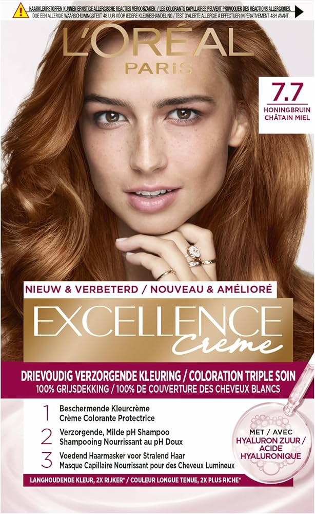 LOreal Paris Excellence Creme - 7.7 Honey Brown Hair Color_img_1