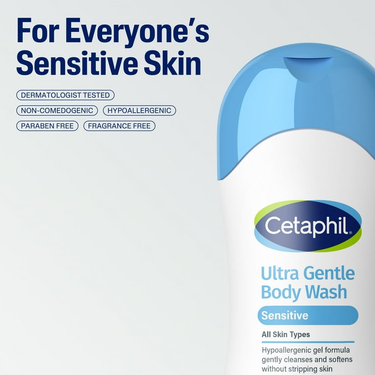Cetaphil Ultra Gentle Body Wash Sensitive 500ml (All Skin Type)