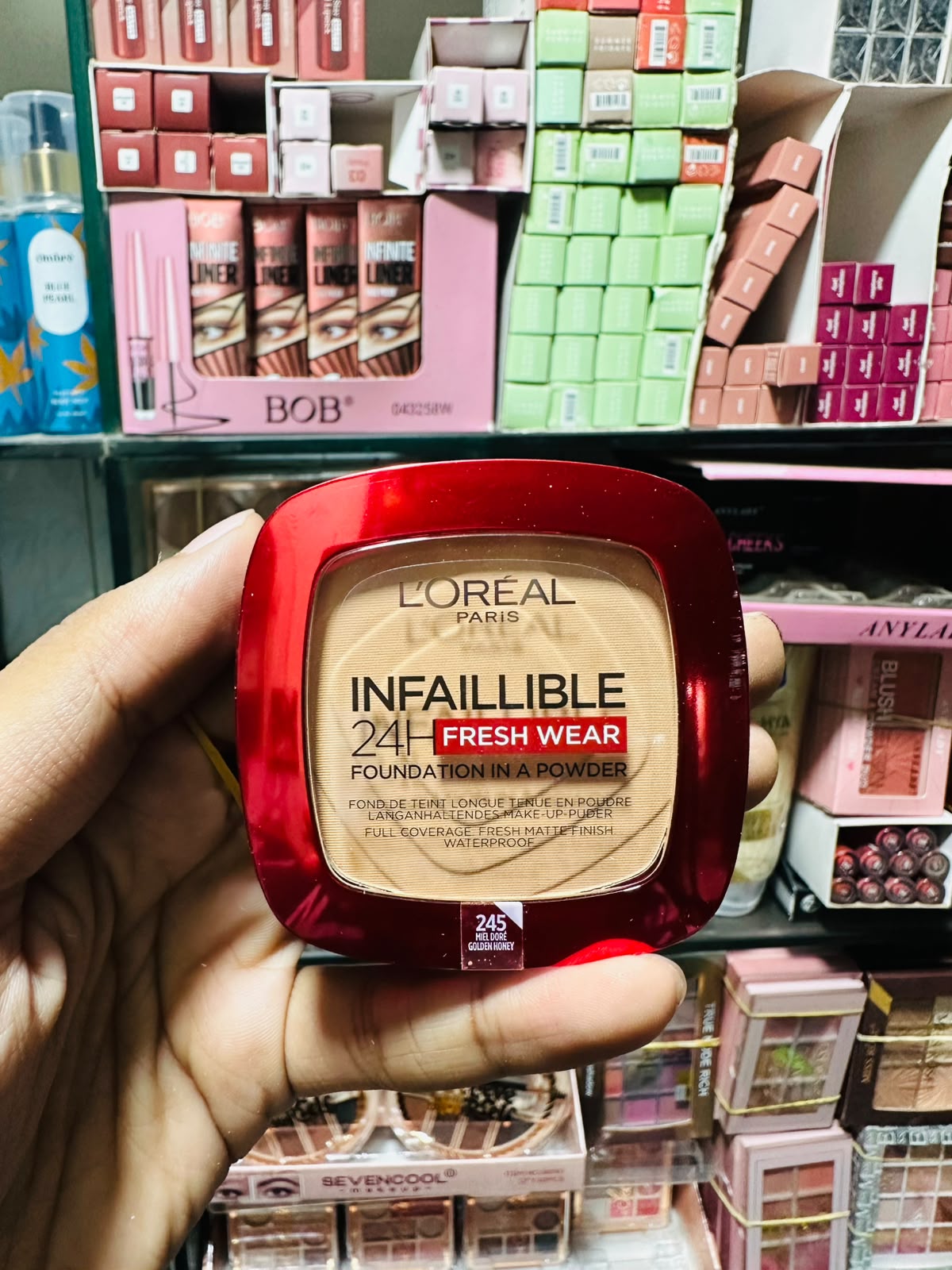 L'Oreal ParisInfallible 24H Fresh Wear Foundation in A Powder, 245 Golden Honey, 9gm_img_4