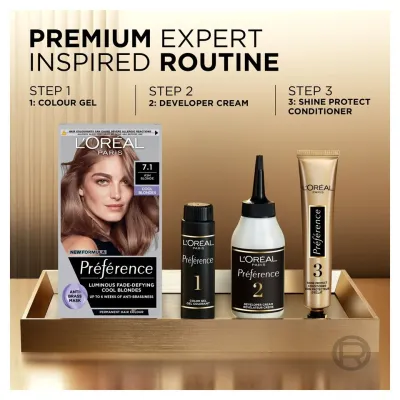 Loreal Paris Preference 7.1 Ash Blonde permanent hair color_img_2