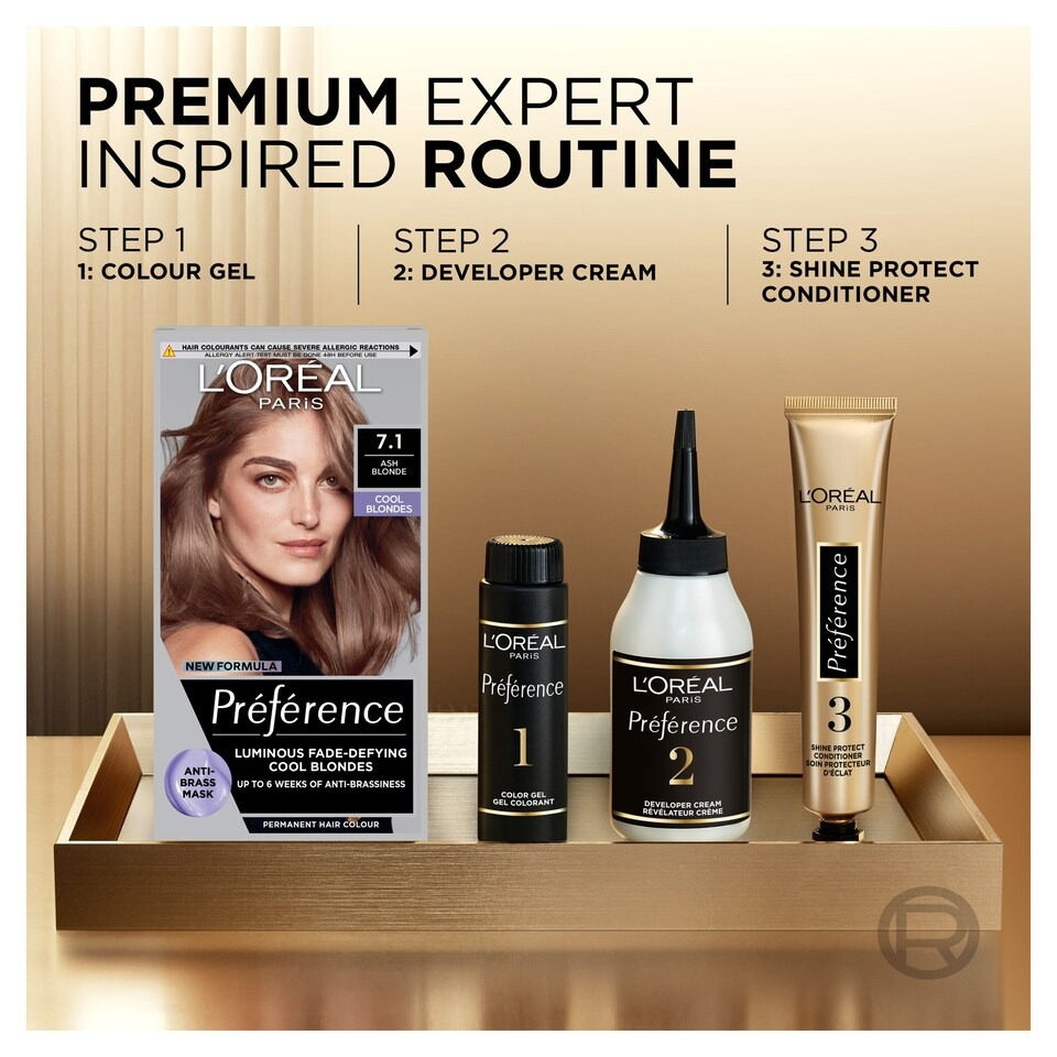 Loreal Paris Preference 7.1 Ash Blonde permanent hair color_img_2