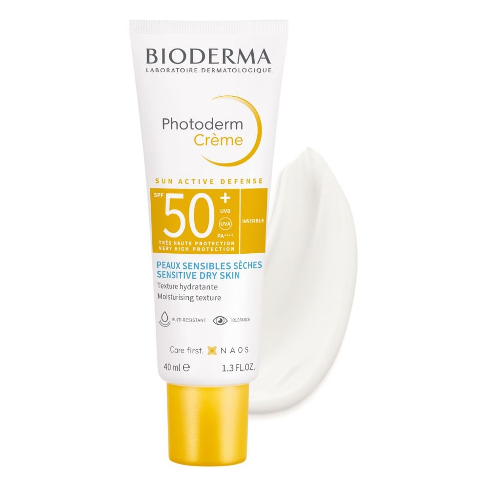 Bioderma Photoderm Creme Invisible Sun Active Defense SPF 50+ for Sensitive Dry Skin 40ml