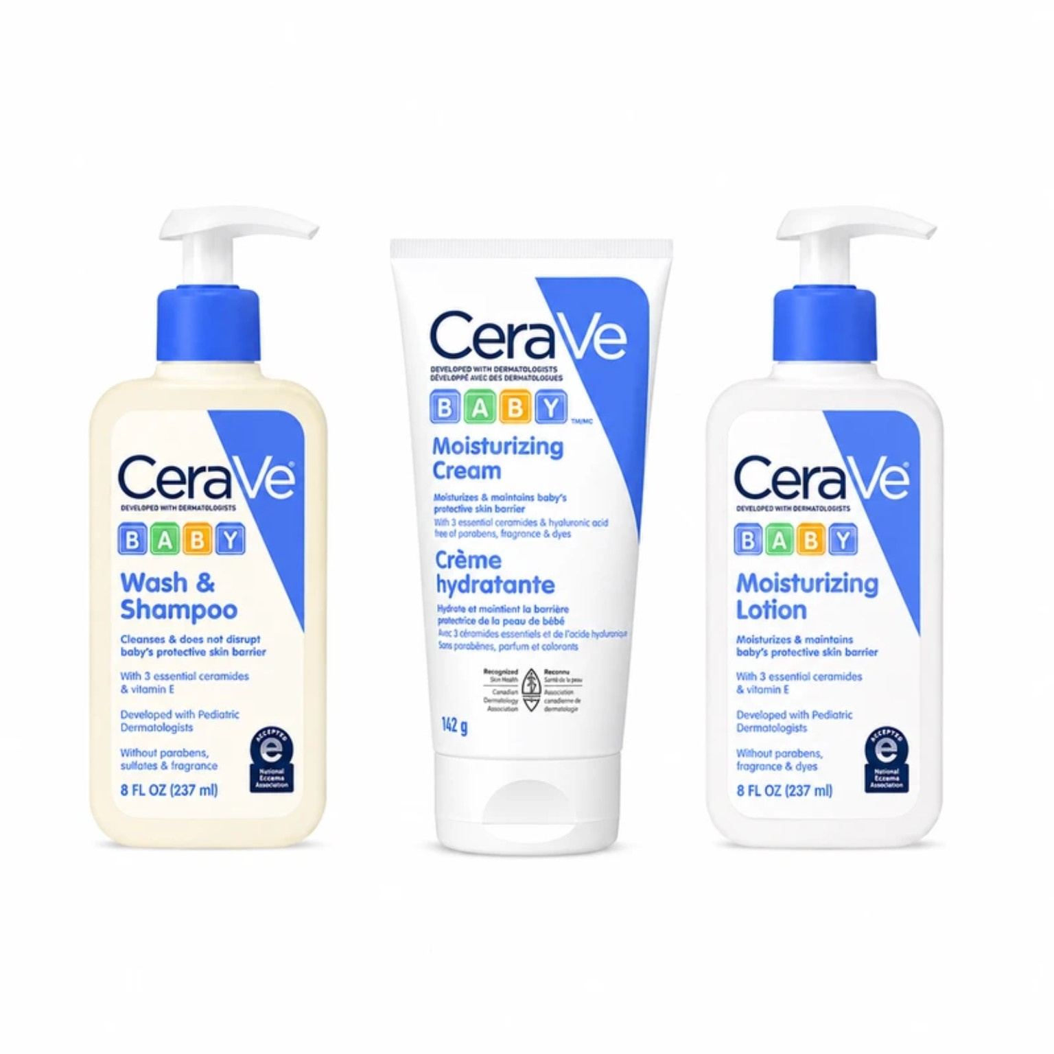 CeraVe Baby Skincare Combo Wash, Cream & Lotion_img_2