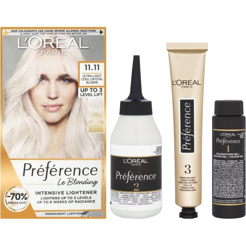 Loreal Preference 11.11 Ultra Light Cool Crystal Blonde Hair Dye_img_1