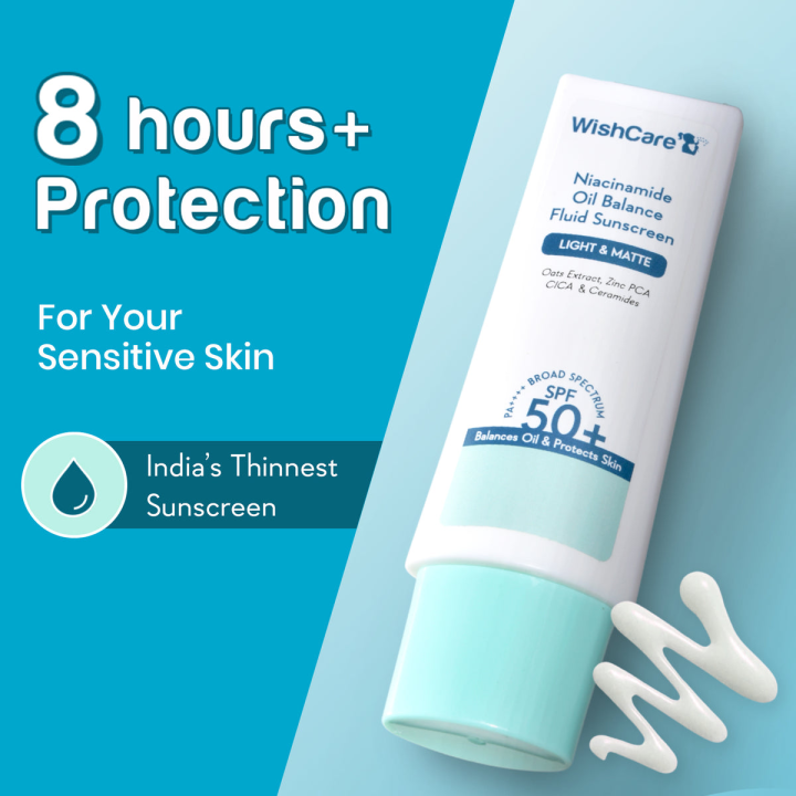 WishCare Niacinamide Oil Balance Fluid Sunscreen Spf 50+ Pa+++ 50ml_img_0