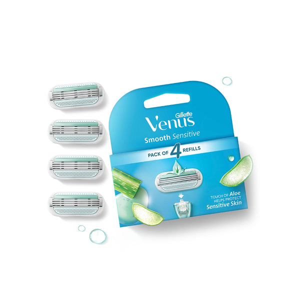 Gillette Venus Smooth 4's Pack Razor Blade Cartridges with Aloe Extracts_img_0