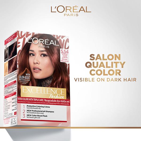 Loreal Paris Excellence Fashion Hair Color 5.54 Intense Warm Auburn_img_2