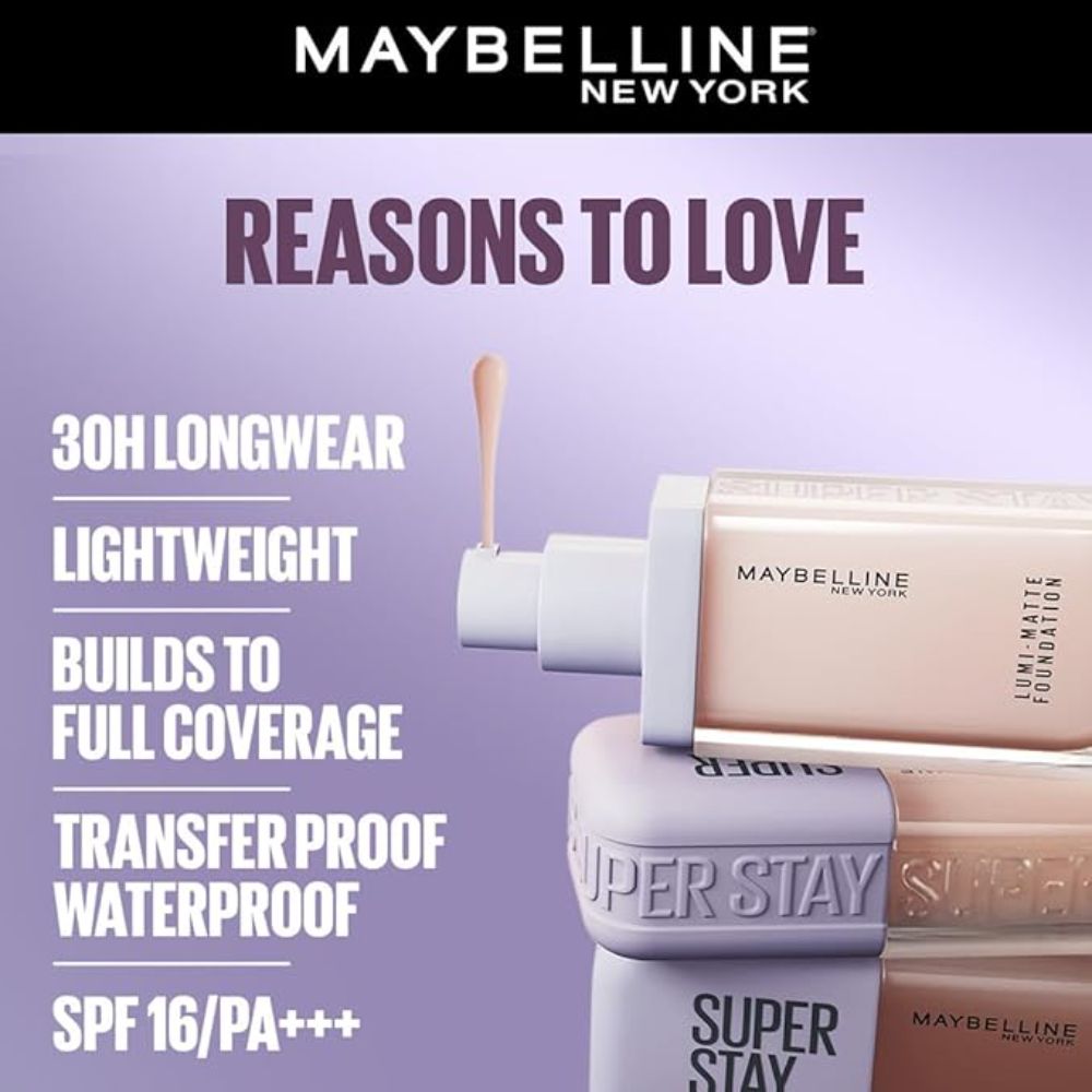 Maybelline New York Super Stay Lumi-Matte Foundation Makeup Shade - 230_img_2