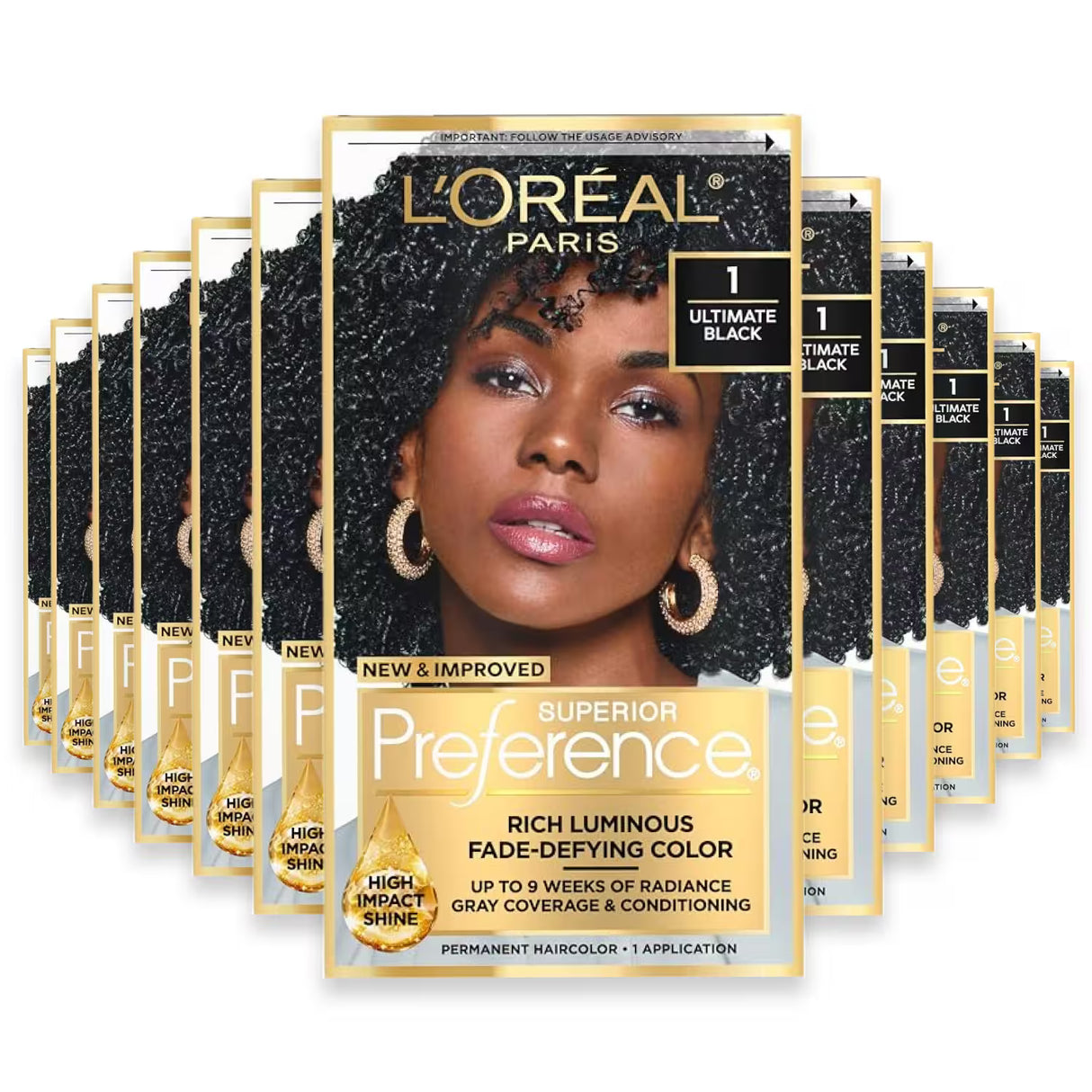 L'Oreal Paris Superior Preference Permanent Hair Color 1 Ultimate Black_img_4