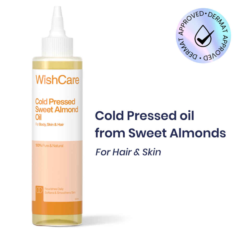 WishCare Cold Pressed Sweet Almond Oil - 200ml_img_1