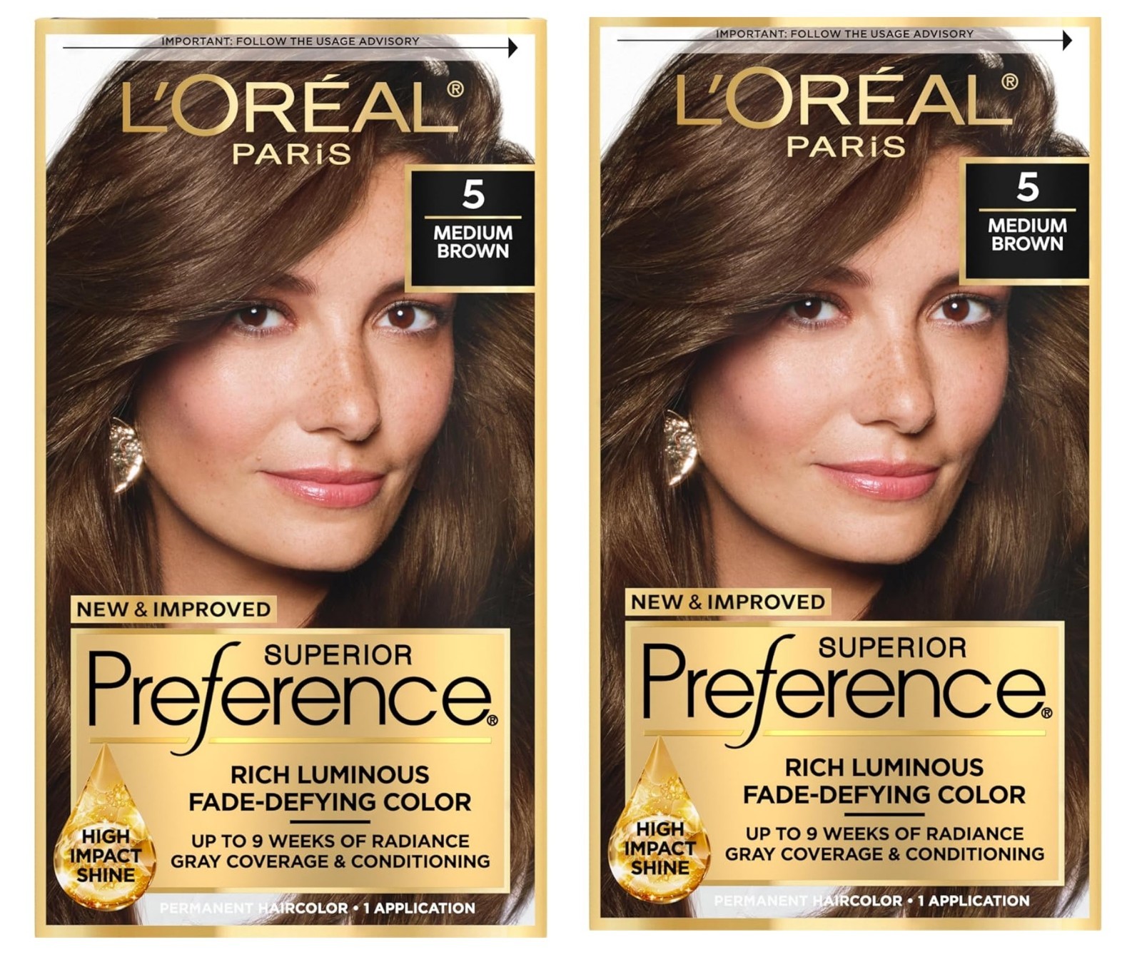 L'Oreal Paris Superior Preference Permanent Hair Color 5 Medium Brown_img_2