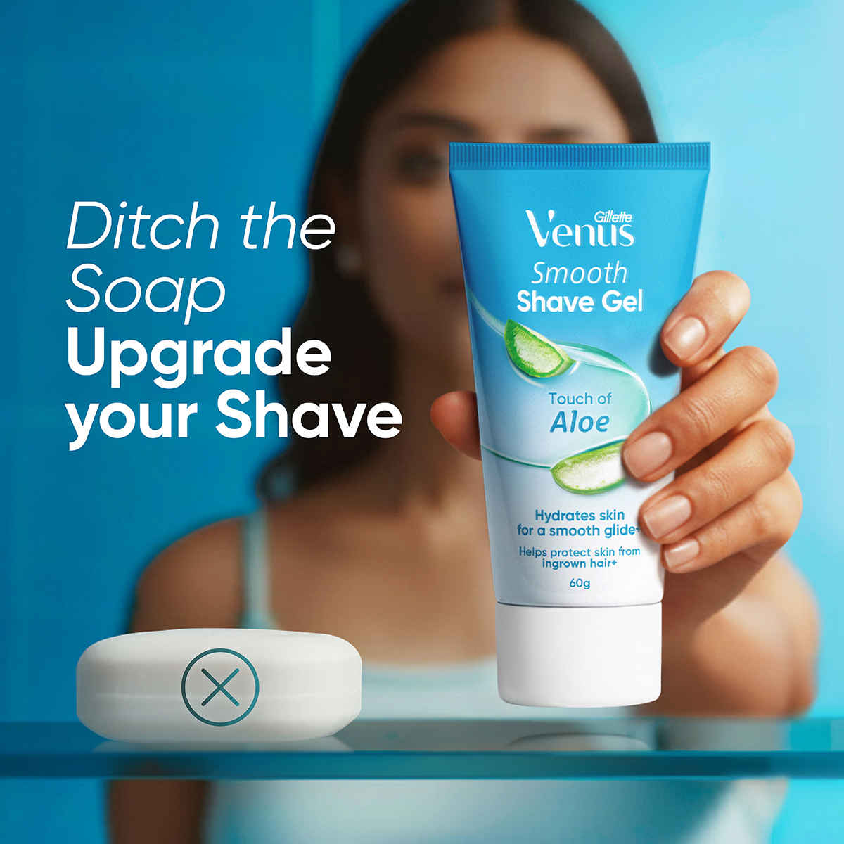 Gillette Venus Smooth Sensitive Aloe Extracts Razor + Gel for Women_img_1