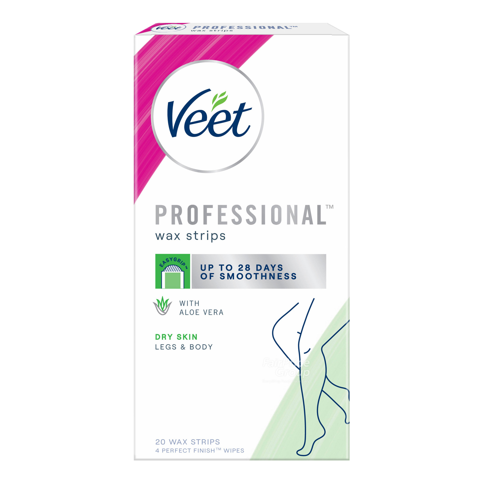 Veet Professional Legs & Body With Aloe Vera 20 Wax Strips_img_2