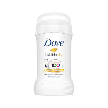Dove Invisible Dry Moisturising Cream 48H Anti-Perspirant Deodorant Stick Size: 40ml