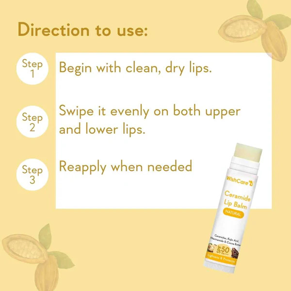 WishCare Ceramide Lip Balm with SPF 50 PA+++ (Natural)_img_1