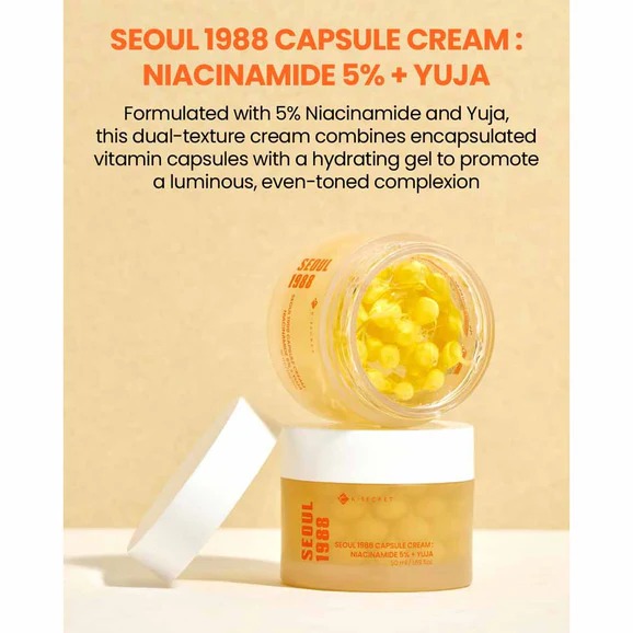 K-SECRET SEOUL 1988 Capsule Cream: Niacinamide 5% + Yuja_img_1