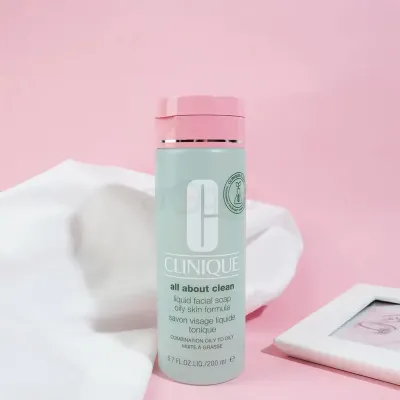 Clinique All about Clean Facial Soap Liquid- Oily Skin Formula 30 ml_img_1