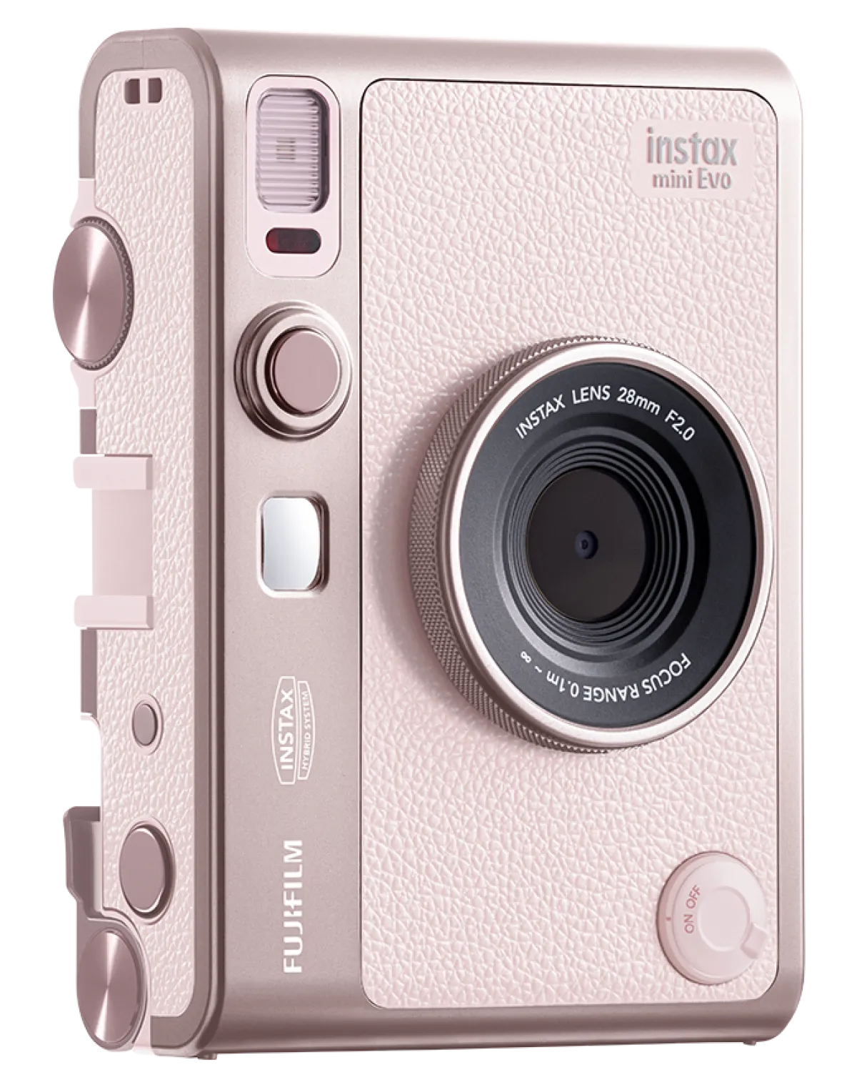 FUJIFILM instax mini EVO Hybrid Instant Camera (Gentle Rose)