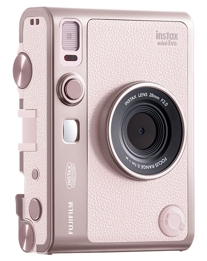 FUJIFILM instax mini EVO Hybrid Instant Camera (Gentle Rose)