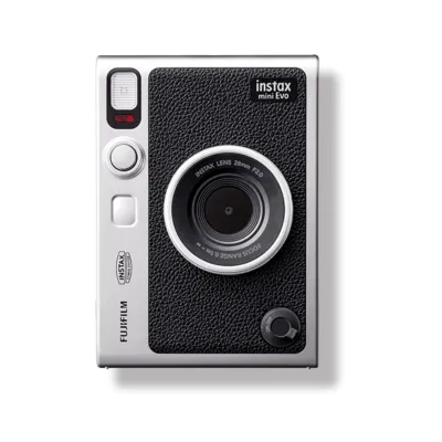 Fujifilm Instax Mini Evo Hybrid Instant Camera – Premium Retro Digital & Instant Printer Camera - Black_img_1