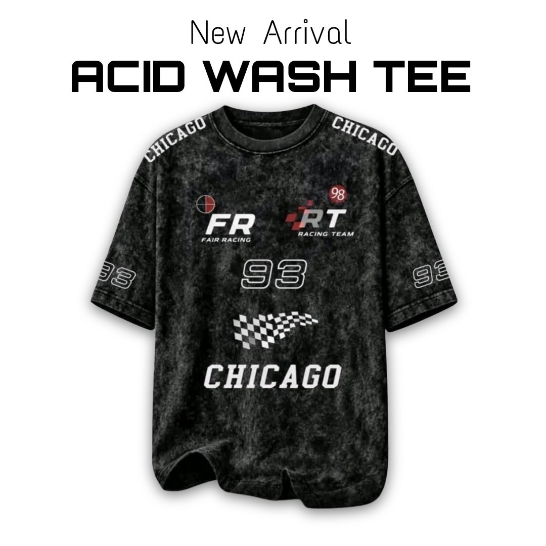 Chicago Acid Wash Drop T-Shirt