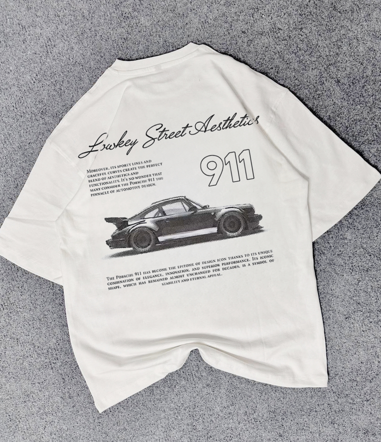 Lowkey Drop Shoulder T-Shirt (White)