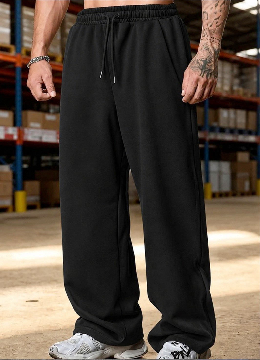 Unisex Baggy Trouser (Black)