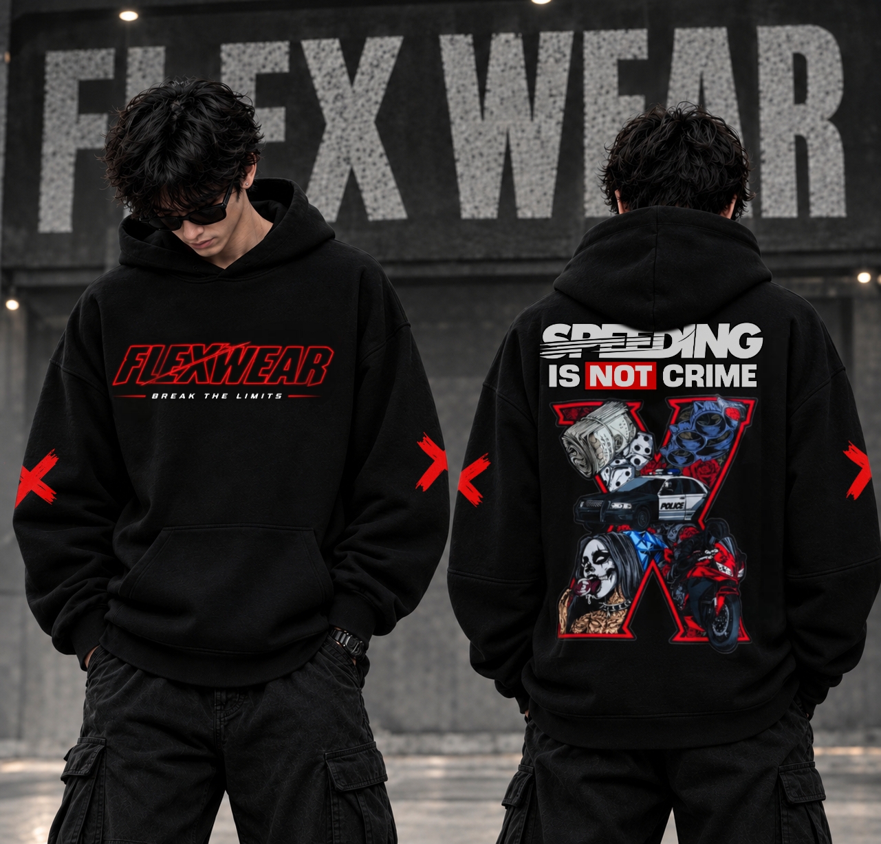 Speeding Oversized Hoodie