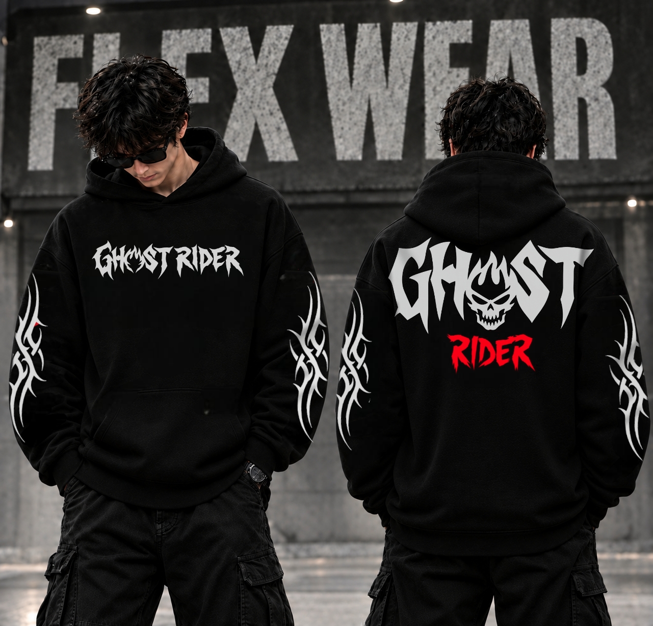 GHOSTRIDER Oversized Hoodie